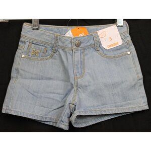 NEW VTG 2014 Gymboree Bright & Beachy Denim Shorts sz 5 Summer Bow 5 Pocket Basi